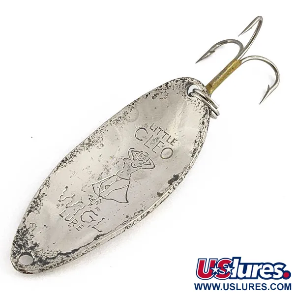Vintage  Seneca Little Cleo (Hula Girl), 1/2oz nickel fishing spoon #19541