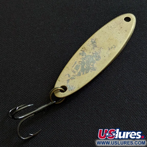 Vintage  Acme Kastmaster, 1/4oz brass fishing spoon #19571