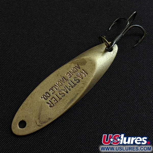 Vintage  Acme Kastmaster, 1/4oz brass fishing spoon #19571