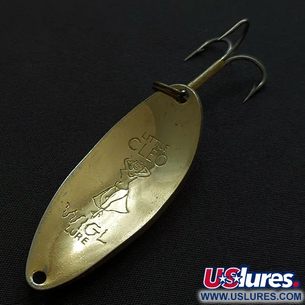 Vintage  Seneca Little Cleo (Hula Girl), 1/2oz gold fishing spoon #19580