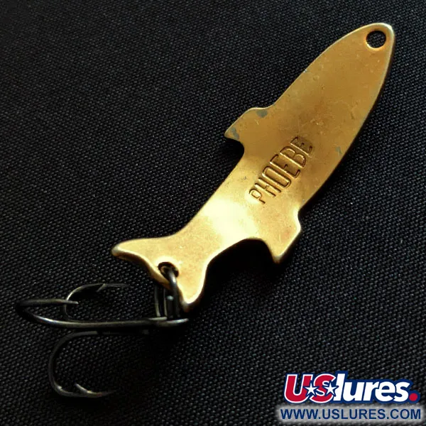 Vintage   Acme Phoebe, 1/8oz Fire tiger fishing spoon #19590
