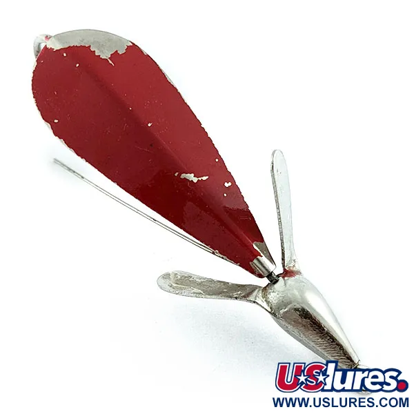 Vintage   Panther Martin Weed Wing, 2/5oz nickel/red fishing spoon #19598