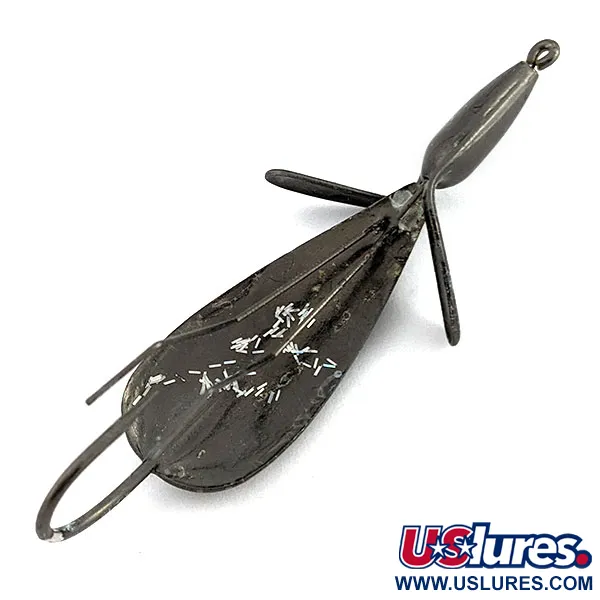 Vintage   Panther Martin Weed Wing, 3/4oz black/glitter fishing spoon #19633