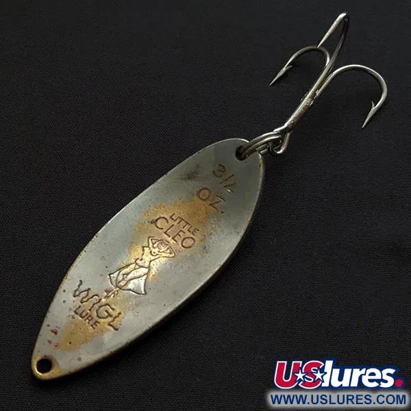 Vintage  Seneca Little Cleo (Hula Girl), 3/4oz nickel/brass fishing spoon #19639