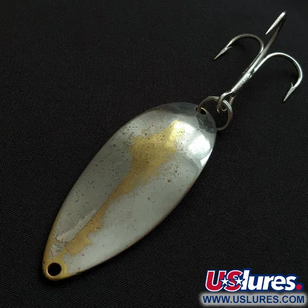 Vintage  Seneca Little Cleo (Hula Girl), 3/4oz nickel/brass fishing spoon #19639