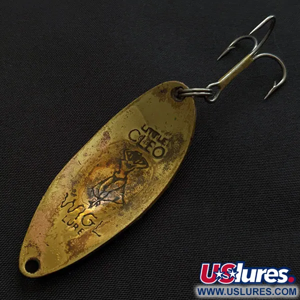 Vintage  Seneca Little Cleo (Hula Girl), 1/2oz gold fishing spoon #19647