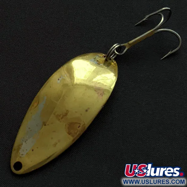 Vintage  Seneca Little Cleo (Hula Girl), 1/2oz gold fishing spoon #19647