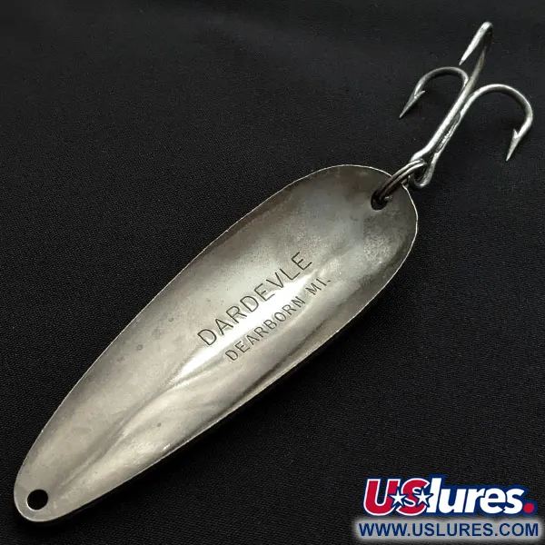 Vintage  Eppinger Rok’t Dardevle, 1 3/4oz nickel fishing spoon #19649