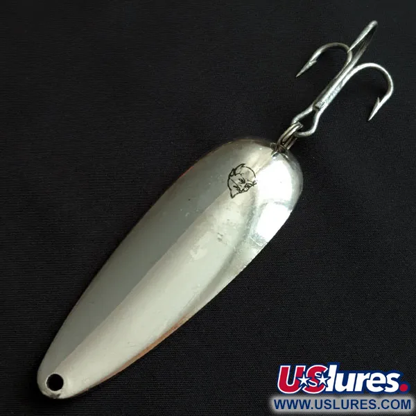 Vintage  Eppinger Rok’t Dardevle, 1 3/4oz nickel fishing spoon #19649