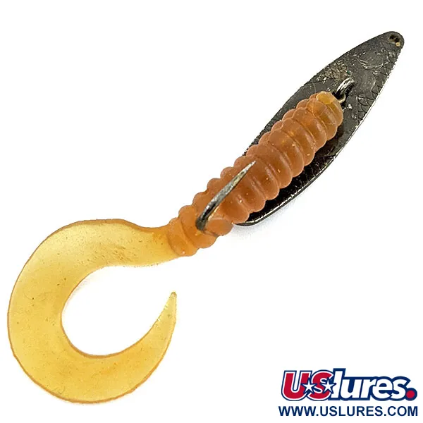 Vintage   Mepps Timber Doodle 0, 1/4oz black fishing spoon #19650