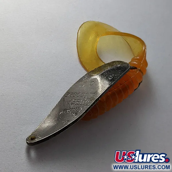 Vintage   Mepps Timber Doodle 0, 1/4oz black fishing spoon #19650