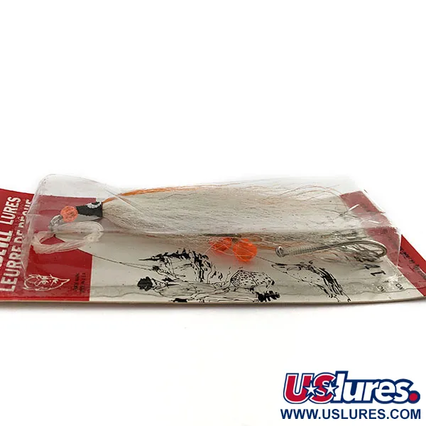   Vintage Eppinger Devle Fly ,  white/orange fishing #19655