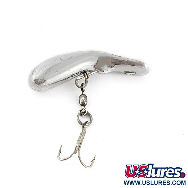 Vintage   Luhr Jensen Fire Plug, 3/16oz Silver fishing lure #19699