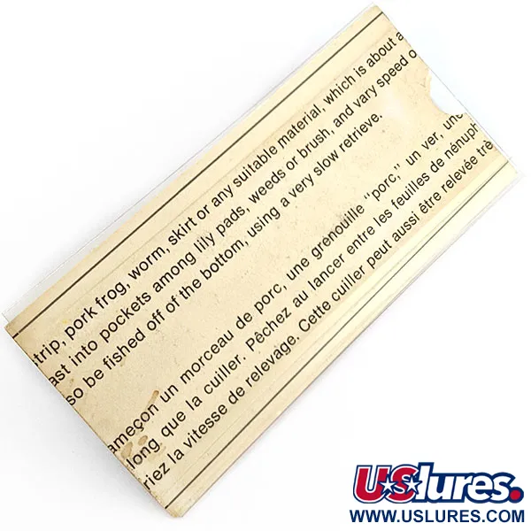   Johnson Silver Minnow (1970s), 2/5oz silver fishing spoon #19715