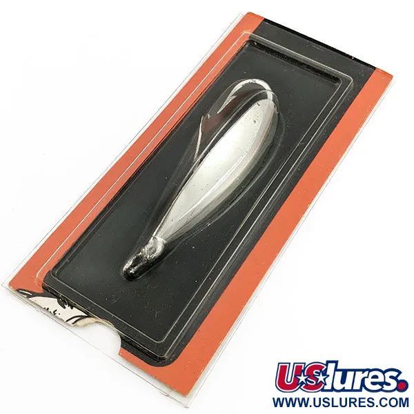   Johnson Silver Minnow (1970s), 2/5oz silver fishing spoon #19715