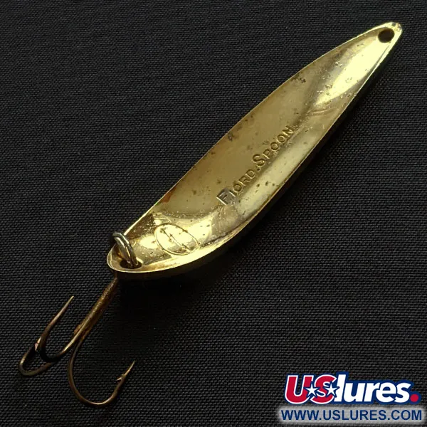 Vintage  Acme Fiord Spoon, 2/5oz gold fishing spoon #19716