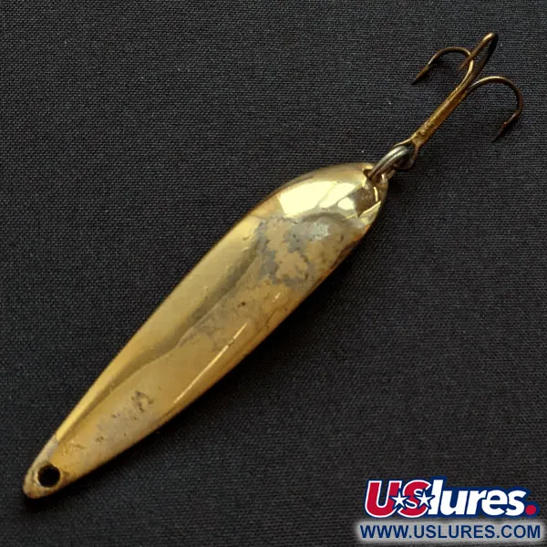 Vintage  Acme Fiord Spoon, 2/5oz gold fishing spoon #19716