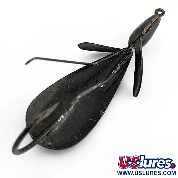 Vintage   Panther Martin Weed Wing, 2/5oz black fishing spoon #19727