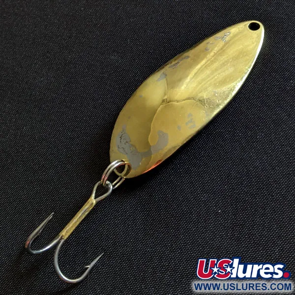 Vintage  Seneca Little Cleo (Hula Girl), 1/2oz gold fishing spoon #19728