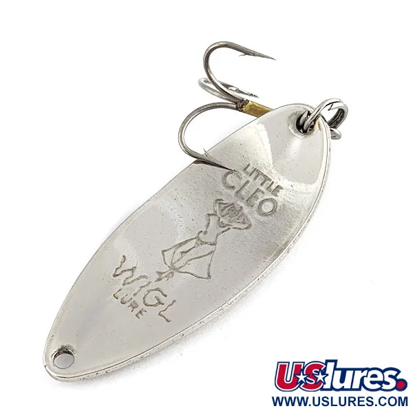 Vintage  Seneca Little Cleo (Hula Girl), 1/2oz nickel fishing spoon #19729