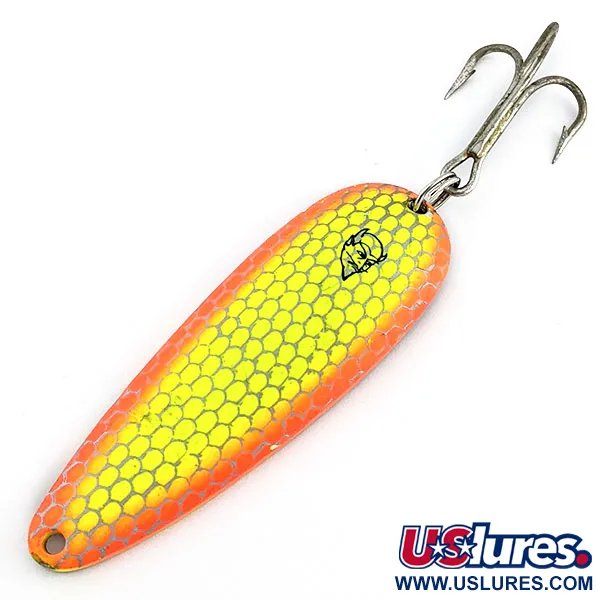 Vintage  Eppinger Rok’t Dardevle, 1 3/4oz Honeycomb Crash fishing spoon #19748