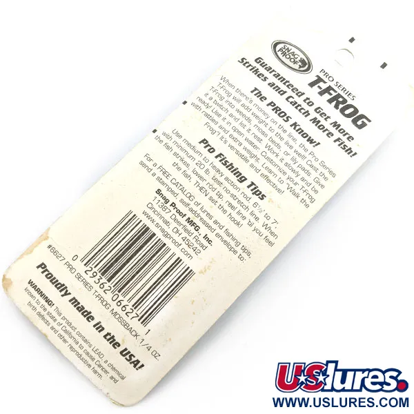   Snag Proof Pro series T-Frog, 1/4oz  fishing #19757