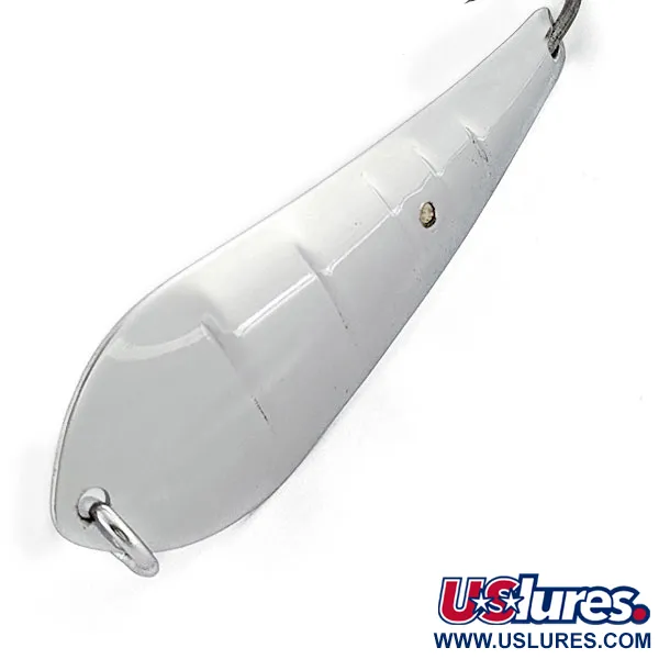 Vintage  Luhr Jensen Reflecto Spoon #4, 3/5oz nickel fishing spoon #19770