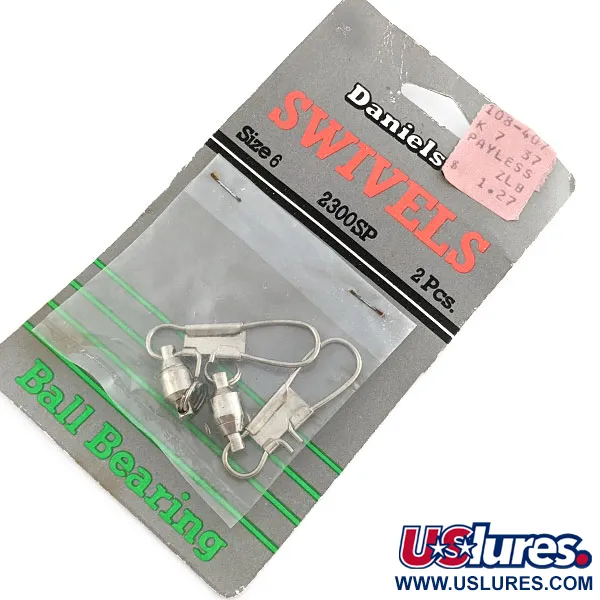   Danielson  Swivels #6 ,  nickel fishing #19775