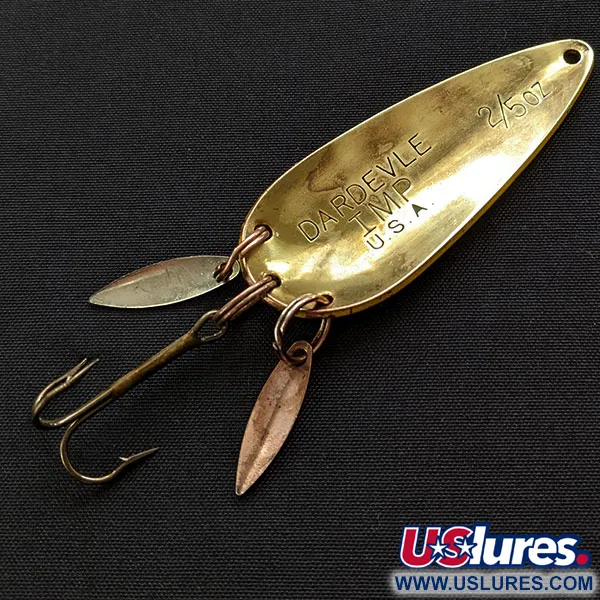 Vintage  Eppinger Dardevle Imp Klicker, 2/5oz Five of Diamonds fishing spoon #19780