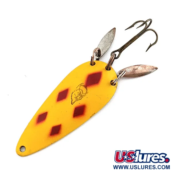 Vintage  Eppinger Dardevle Imp Klicker, 2/5oz Five of Diamonds fishing spoon #19780