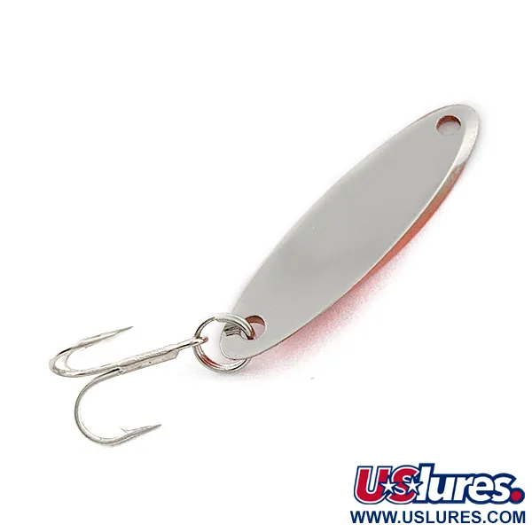 Vintage  Acme Kastmaster, 1/8oz nickel/red fishing spoon #19785