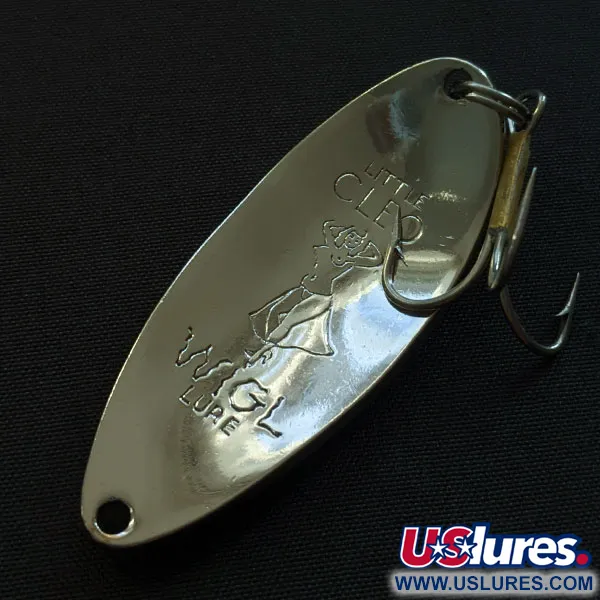 Vintage  Seneca Little Cleo (Hula Girl), 1/2oz nickel fishing spoon #19809