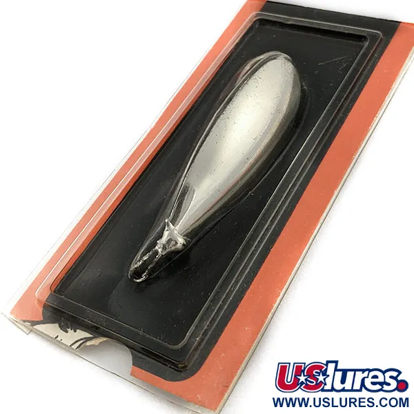    Johnson Silver Minnow (1970s), 2/5oz silver fishing spoon #19811