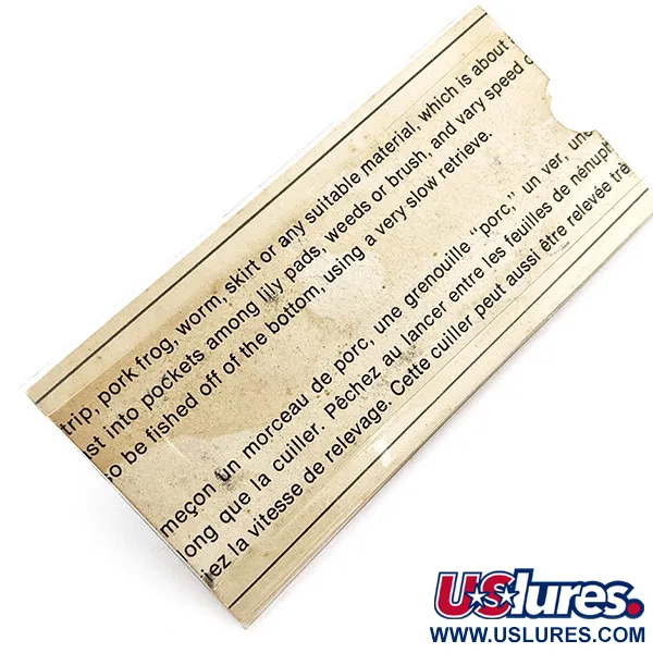    Johnson Silver Minnow (1970s), 2/5oz silver fishing spoon #19811