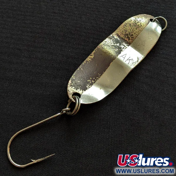 Vintage   Shoff's Freak , 3/16oz nickel/brass fishing spoon #19841