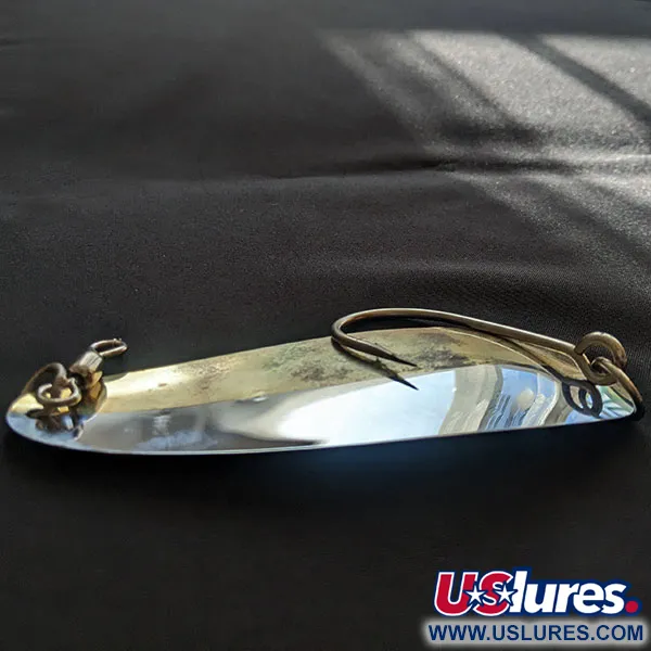 Vintage   Luhr Jensen LG Johnson 7, 1oz nickel/brass fishing spoon #19851