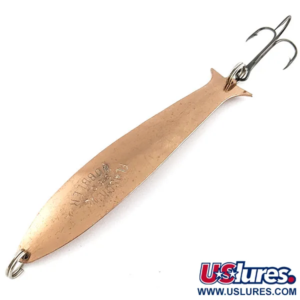 Vintage   Acme Flash-King Wobbler, 1/3oz copper fishing spoon #19858