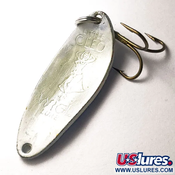 Vintage  Seneca Little Cleo (Hula Girl), 1/3oz blue/white fishing spoon #19861