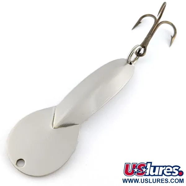 Vintage   Glen Evans Loco 3, 3/5oz nickel fishing spoon #19874