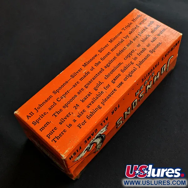   Johnson Silver Minnow 1410 (1950s), 1oz silver fishing spoon #19878