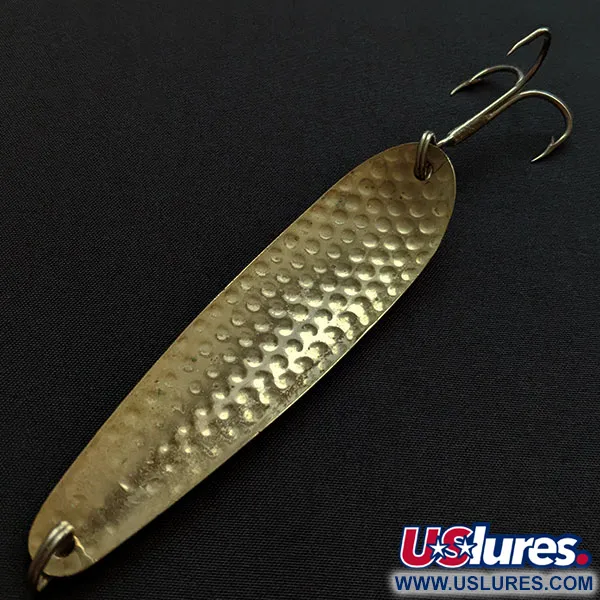 Vintage  Renosky Lures Pirate Spoon 55, 2/5oz gold fishing spoon #19885