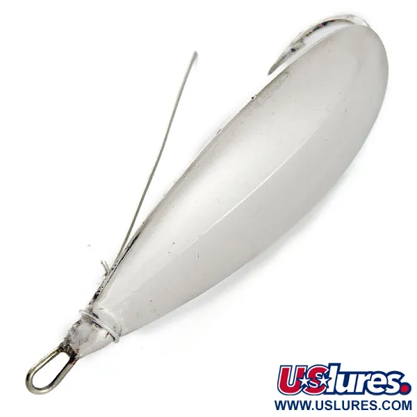 Vintage   Johnson Silver Minnow, 3/4oz nickel fishing spoon #19888