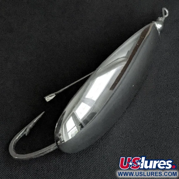 Vintage   Johnson Silver Minnow, 3/4oz nickel fishing spoon #19892