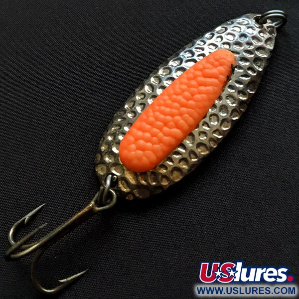 Vintage   Blue Fox Pixee, 3/4oz brass/pink fishing spoon #19893