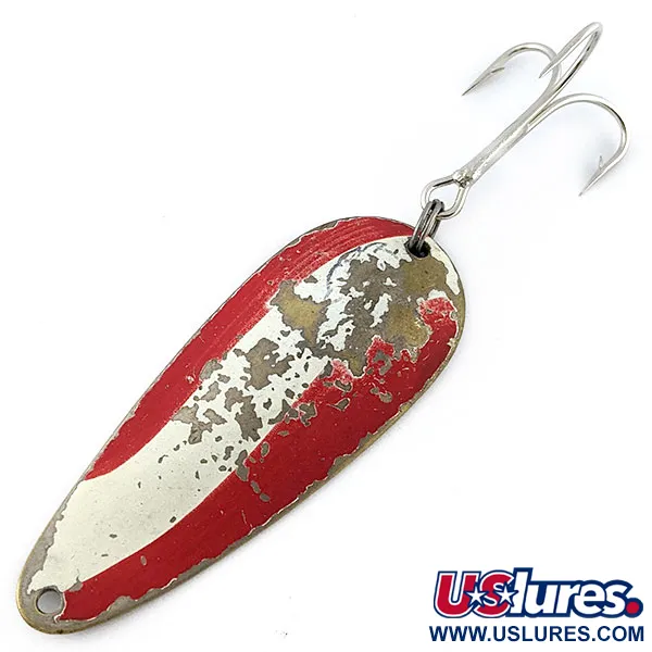Vintage  Eppinger Dardevle Dardevlet, 2/3oz red/brass/nickel fishing spoon #19896