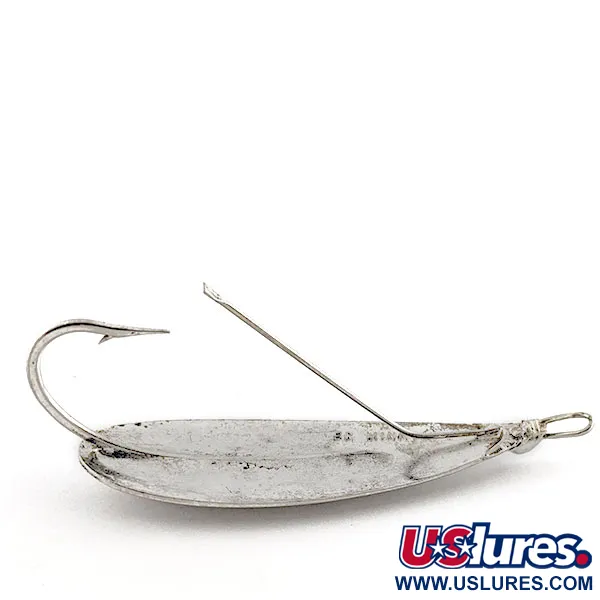 Vintage   Johnson Silver Minnow, 1/2oz nickel fishing spoon #19897