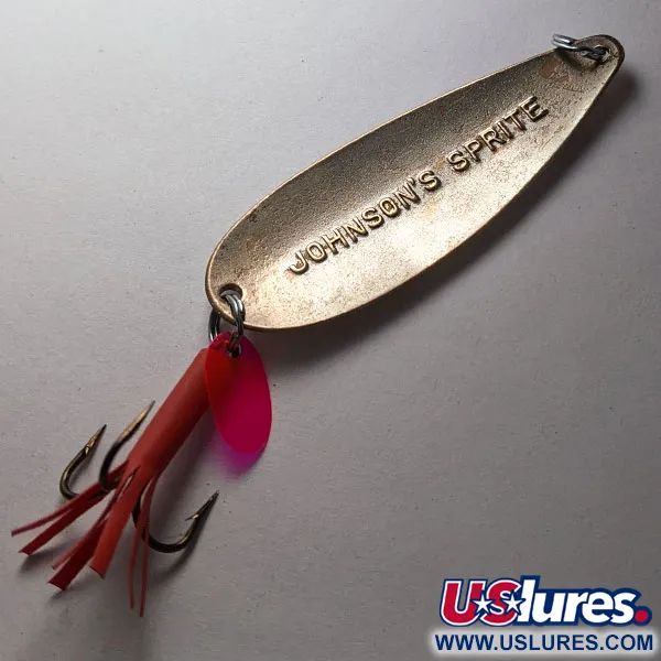 Vintage   Johnson Sprite, 1/3oz copper fishing spoon #19899