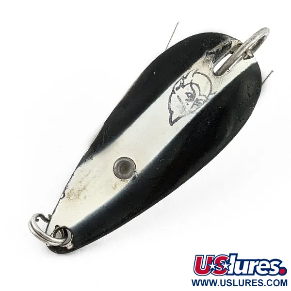 Vintage  Eppinger Dardevle Spinnie  weedless, 1/3oz Black Devle fishing spoon #19918