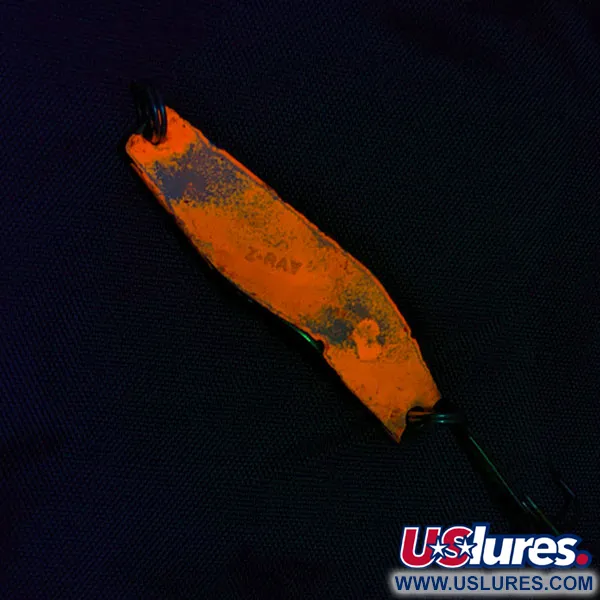 Vintage  Z-RAY Lures Z-ray, 1/4oz pink UV fishing spoon #19919