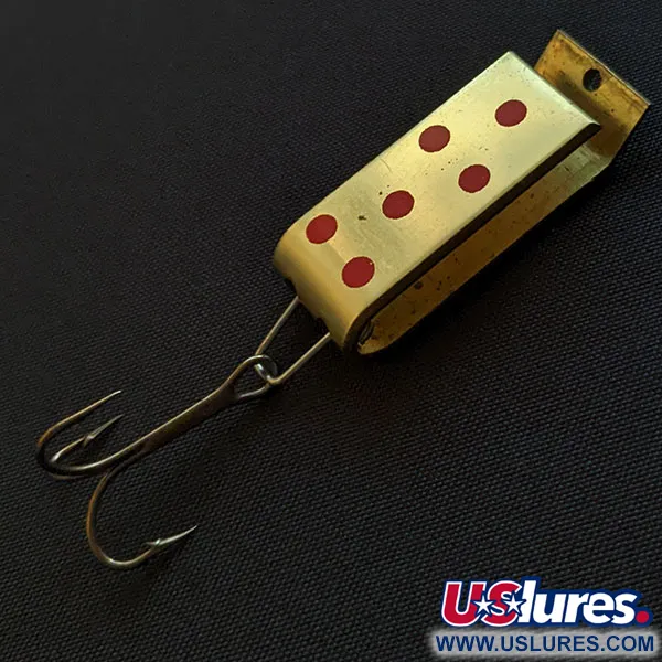 Vintage   Jake's Lures Lil Jake, 1/3oz gold fishing spoon #19921